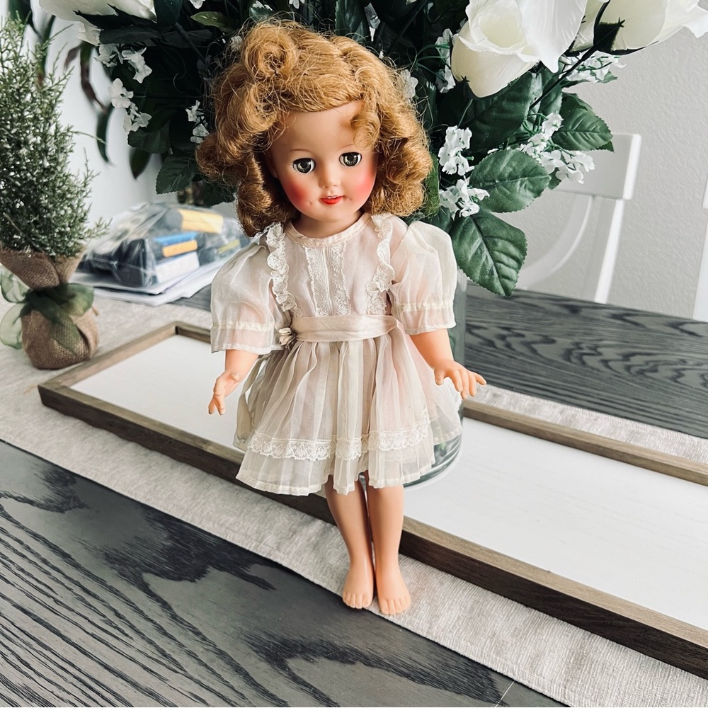 🍭 1950’s Vintage IDEAL Shirley Temple Doll ST-15 N Flirty Eyes 14” Jointed